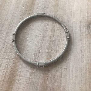Cute Brushed Silver Bracelet